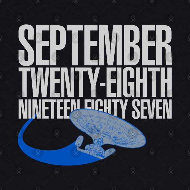 TNG Premiere Date by PopCultureShirts